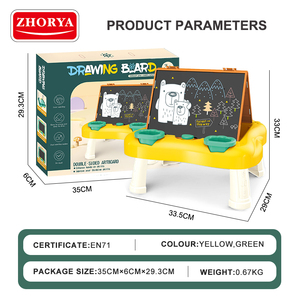 Zhorya hai mặt trẻ em vẽ đồ chơi bảng vẽ từ tính bảng học tập cho trẻ em - Product Image 5
