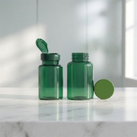 Bouteilles de pilules en PET de couleur personnalisée, contenants en plastique vides de 100 cc et 120 cc pour capsules, comprimés, vitamines, emballage de marque privée