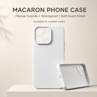 Casing TPU Silky Matte untuk 17 16 15 Pro Max, Sentuhan Lembut Anti-Sidik Jari Anti-Selip Slim Fit, Perlindungan 360 Tahan Banting