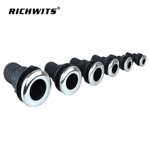 RICHWITS ABS Plastic Water Outlet With Steel Cap For <b>Yacht</b> Boat RV Drain Hole Marine Accessory - Product Image 5