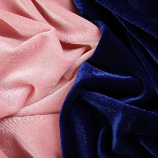 Knitted korean silk velvet fabric