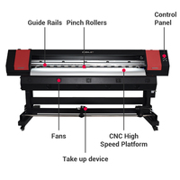 Precio de descuento 1,8 m impresora de gran formato i3200 xp600 cabeza eco solvente impresora pegatina cartelera vinilo impresora digital
