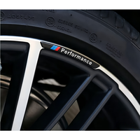 Autocollants de moyeu de roue M Performance pour BMW, autocollants de centre de jante, badge en résine, accessoires de tuning extérieur automobile