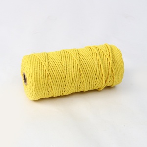 Cordon en <span class=keywords><strong>coton</strong></span> tressé fait main 3 <span class=keywords><strong>mm</strong></span> – Matériau durable multi-spécifications pour sacs, artisanat, emballage de bouteilles – Couleurs vives - Product Image 6