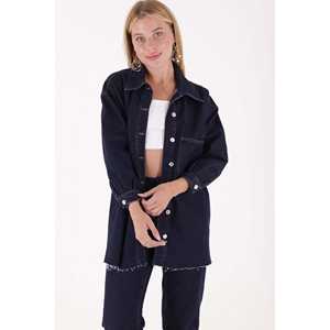 Chaqueta y Abrigo Vaquero Bordado para Mujer, Detalle de Bordado Elegante en Tela Vaquera Resistente - Product Image 5