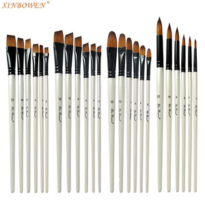 6 pz artista Set di <span class=keywords><strong>pennelli</strong></span> <span class=keywords><strong>per</strong></span> bambini adulti <span class=keywords><strong>pennelli</strong></span> <span class=keywords><strong>per</strong></span> acquerello <span class=keywords><strong>pittura</strong></span> <span class=keywords><strong>a</strong></span> <span class=keywords><strong>olio</strong></span> <span class=keywords><strong>a</strong></span> forma di capelli in legno con manico in Nylon - Product Image 2