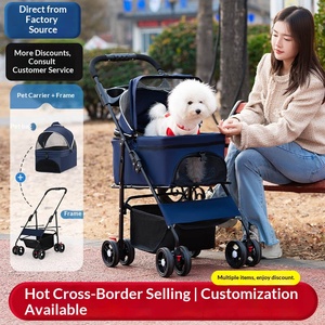 Carrito Plegable Portátil para Mascotas, Ligero y Pequeño, para Perros, Gatos, Cachorros y Peluches - Product Image 2