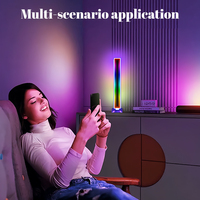 Lampe de bureau de jeu Joystar Modern 2 Pack LED Smart RGB IC Infinity Mirror, alimentée par USB, télécommande, intensité réglable, synchronisation musicale