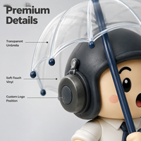 WEIYANTOYS, figurine d'action en vinyle de mascotte d'entreprise OEM, conception personnalisée gratuite, jouet de dessin animé, faible MOQ, figurine d'action mignonne pour collectionneurs
