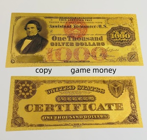 Billete Conmemorativo de $1,000 con Hoja de Oro de 1878, para Colección y Conmemoración - Product Image 1