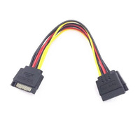 Câble d'alimentation SATA vers 2 broches pour disque dur SATA, connecteur de conversion de port série 15 broches vers 2 broches
