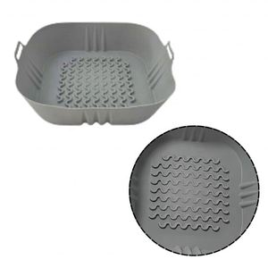 Moule de cuisson en silicone pour friteuse à air, 90g, carré, tridimensionnel, avec petites et grandes tailles, réutilisable, antiadhésif, pour four, sain - Product Image 1