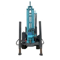 Plataforma de Perforación Neumática con Ruedas, Máquina Perforadora de Pozos de Agua de 300 m de Profundidad con Caja de Cambios y Motor, Portátil
