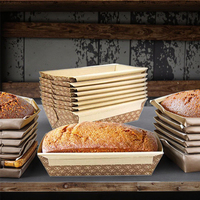 Moules à pâtisserie carrés et moules à pain en papier kraft ondulé jetables de haute qualité, résistants au four, marque BOFA LX-6932 Zhejiang