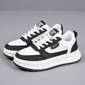 Zapatos Blancos Transpirables de Primavera para <span class=keywords><strong>Mujer</strong></span>, Zapatos Casuales Deportivos y de Ocio con Suela Gruesa y Versátiles - Product Image 2