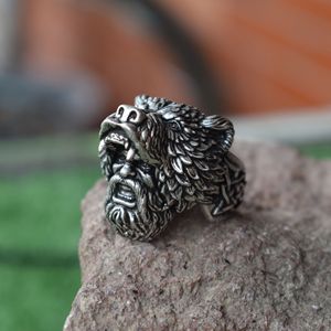 Nouveau Design Norse Berserker Viking Bear Berserk Warrior <span class=keywords><strong>Ring</strong></span> Anneaux de guerre - Product Image 5