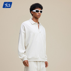 YLS3039 <span class=keywords><strong>felpa</strong></span> <span class=keywords><strong>Polo</strong></span> personalizzata pronta per l'allenamento <span class=keywords><strong>con</strong></span> spalle cadenti e Design Lifestyle Fitness - Product Image 2