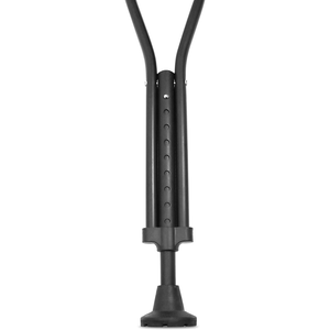 Muletas axilares acolchadas (x2 unidades), ortopédicas para adultos, de aluminio negro, KMINA - Product Image 3