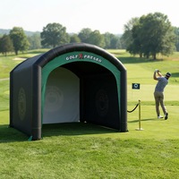Tente de golf gonflable d'intérieur, simulateur, enclos de pratique, filet de frappe étanche pour l'entraînement au swing, cage de frappe pour l'entraînement au club