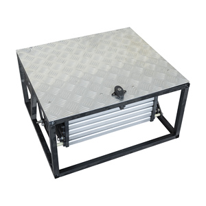 Escalón Plegable Manual de Aleación de Aluminio OEM para RV, Escalera Retráctil de 5 Niveles para Entrada de Caravana/<span class=keywords><strong>Autocaravana</strong></span> - Product Image 6