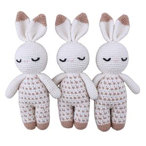 Poupée <span class=keywords><strong>en</strong></span> <span class=keywords><strong>laine</strong></span> au crochet faite à la <span class=keywords><strong>main</strong></span>, animal <span class=keywords><strong>en</strong></span> peluche, jouet pour bébé, poupée de sommeil pour bébé - Product Image 2