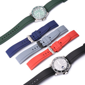 <span class=keywords><strong>Bracelet</strong></span> de montre en caoutchouc fluoré à dégagement rapide Sport plongée FKM <span class=keywords><strong>Bracelet</strong></span> de montre en caoutchouc de Silicone pour Seko Rolx 19 20 21 22mm - Product Image 4