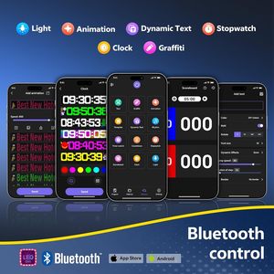 Programmable LED Sign P10 Indoor Bluetooth APP <b>Control</b> 3934x834mm For Bars Restaurants <b>Gaming</b> Rooms Advertising - Product Image 3