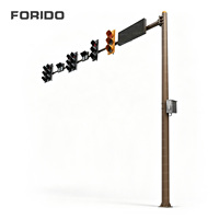 Feux de signalisation routière FORIDO 100 mm/200 mm/300 mm/400 mm, écran complet rouge, vert et jaune, LED haute luminosité