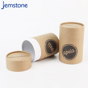 Fábrica física al por mayor cilindro tubo de cartón caja de embalaje de tubo de papel Kraft - Product Image 3