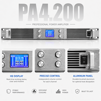 Amplificateur de puissance numérique DJ 4 canaux 2000W avec écran LCD, amplificateur professionnel 8 ohms pour caissons de basses, enceintes PA
