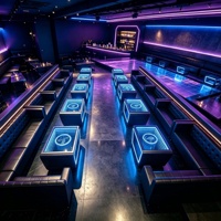 Table de bar lumineuse à LED avec logo personnalisé, éclairage infini, pour discothèque, pub, lounge