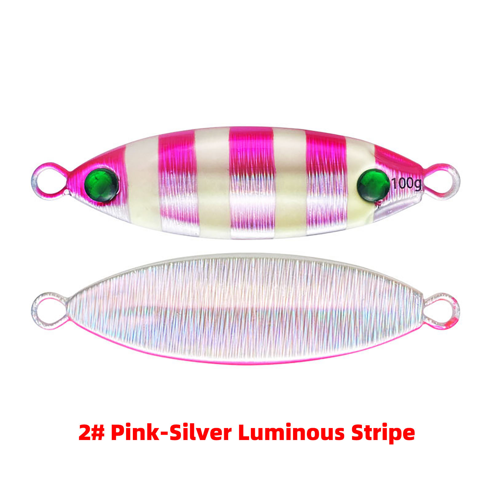 2# Bande Lumineuse Rose Argentée