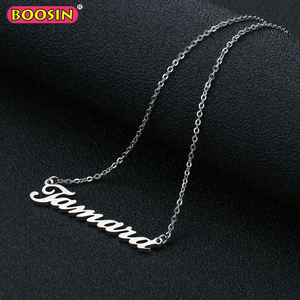 Пользовательские персонализированные из нержавеющей стали имя ожерелье письмо имя кулон ожерелье - Product Image 4