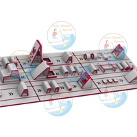 Parcours d'obstacles gonflable Spartan commercial personnalisable pour la gym, les bootcamps et les fêtes d'enfants