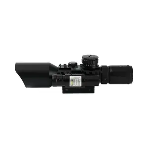 Açık kapsam 3-10x42 kırmızı lazer Sight Combo avcılık kapsam kırmızı yeşil işıklı optik Sight taktik