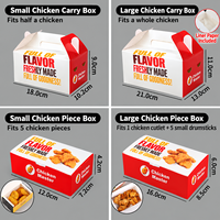 Emballage alimentaire à emporter, boîte alimentaire en papier jetable pour poulet frit, nuggets, ailes, frites et repas de riz