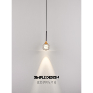 Lustre en cristal de luxe design, luminaire suspendu minimaliste transfrontalier pour salon, villa, lustres, luminaires suspendus - Product Image 2