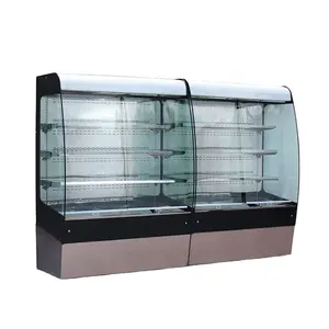 1.8m Supermarket Open Style Optional Air Curtain Refrigerated Cabinet Store Display Refrigerator