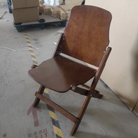 HE-1342, Chaise pliante en bois antique de taille personnalisée, chaise pliante en bois, chaise de jardin de loisirs pour l'extérieur et l'intérieur
