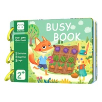 Toddler Early Education Paper Pasting Quiet Book Montessori Cognitive Learning Matching Puzzle Sticky Travel Activity Busy Book