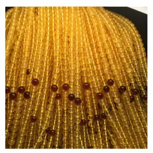 factory outlet natural natural Baltic amber High quality Russian Amber Beads Yellow amber beads 5-6mm in diameter