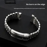 Bracelet en acier inoxydable à extrémités courbes 20 mm, bracelet métallique pour Jubilee pour Rolex, bracelet de remplacement de haute qualité