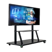 Tableau blanc interactif intelligent 4K 65 pouces avec écran tactile IR, double OS, 8 cœurs, Android 16, 8 Go + 128 Go pour l'enseignement, la formation et les conférences