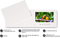 7 "IPS écran vidéo Brochure Lcd vidéo carte de voeux vidéo Mailer télécharger votre propre personnalisé votre conception