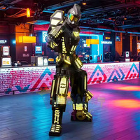 Costume de robot lumineux pour soirée, costume de mascotte pour festival, accessoires d'ambiance pour adultes, costume de bal de carnaval