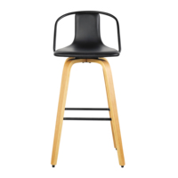 BONNE VENTE Moderne Cadre En Métal PU Chaise En Bois Tabouret de Bar