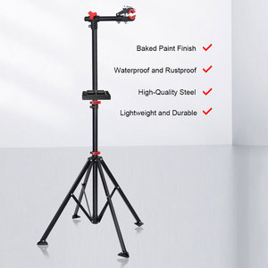Support pliable de réparation vélo avec pince rapide et <span class=keywords><strong>plateau</strong></span>, hauteur réglable <span class=keywords><strong>pour</strong></span> vélo de route et <span class=keywords><strong>VTT</strong></span> - Product Image 2