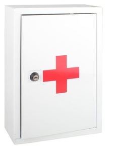 Excellent <span class=keywords><strong>niveau</strong></span> Top qualité bas prix hôpital acier verrouillable métal fixé sur le mur armoire à pharmacie boîte de premiers soins - Product Image 2