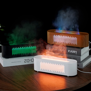 Gran oferta, difusor de aceite esencial creativo para el hogar de 260ML, difusor de Aroma de llama 3D simulado, humidificador de aire de escritorio Usb personalizable - Product Image 3