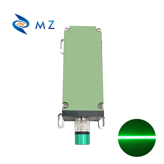 High Power High Brightness Adjustable Focusing 520nm 1300mW 1.3W 12-24V 110degrees Long Life Industrial Green Line Laser Module